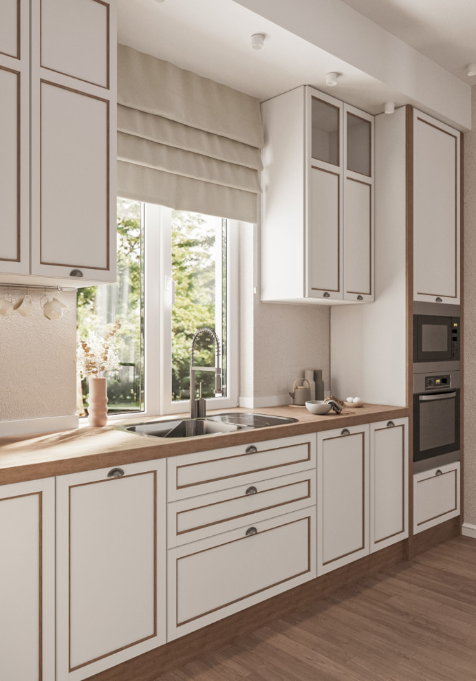 3D-визуализация кухни / обеденной зоны.3