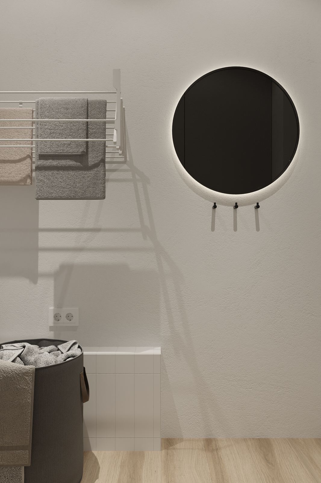 Проект квартиры для молодой семьи в Екатеринбурге. Спальня