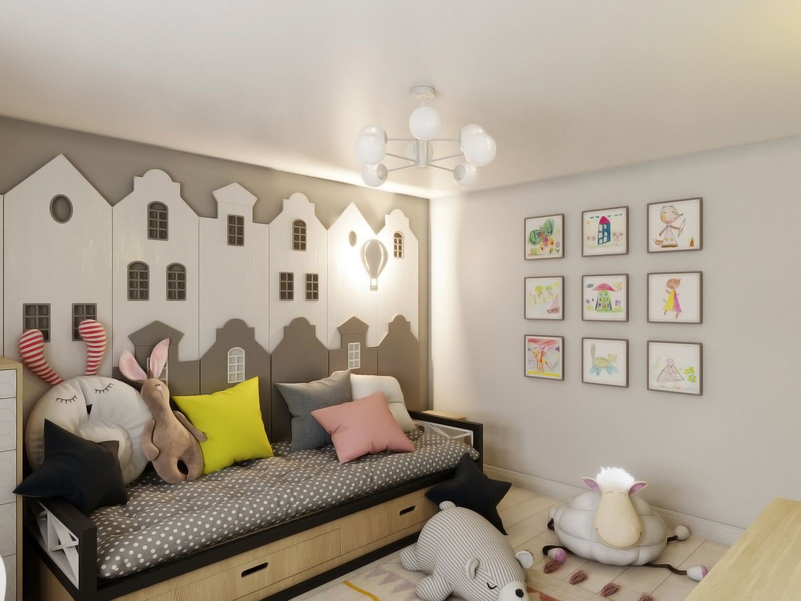 Дизайн интерьера детской комнаты