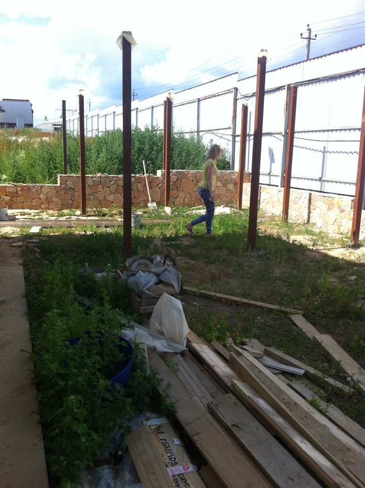 "Функциональность, гармония и стиль" ландшафтный проект, дуплекс в КП Опушкино