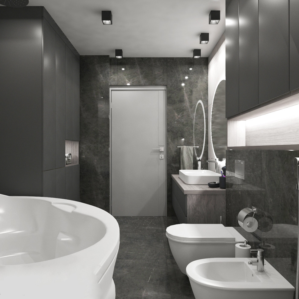 Дизайн интерьера трехкомнатной квартиры 115 м2 (Санкт-Петербург) ванная комната