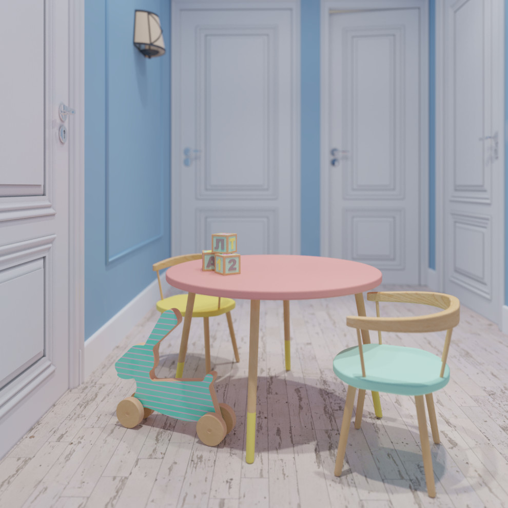 дизайн-проект 2-го этажа дома во Франции