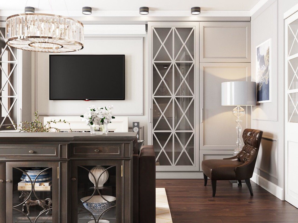 Дизайн трёхкомнатной квартиры в современной классике