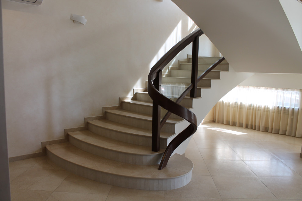 Стеклянное ограждение для строительной компании Русь