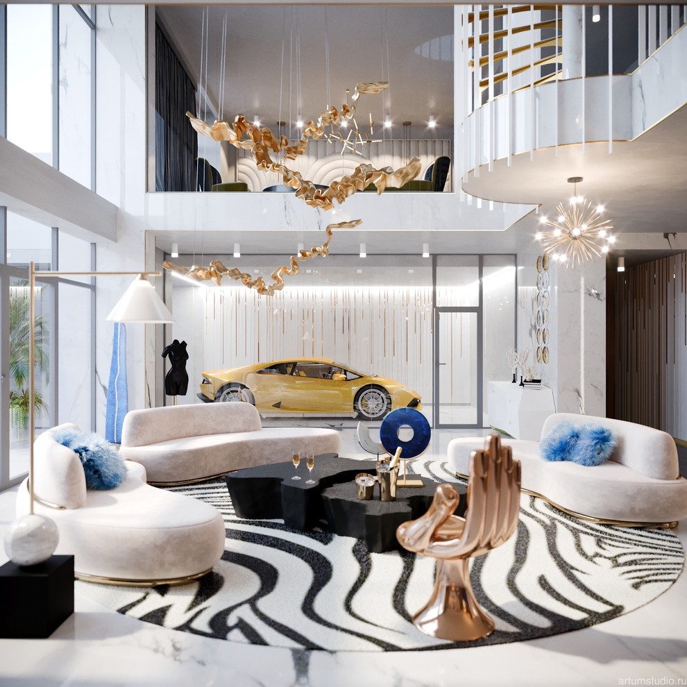 Концепт-проект интерьера клубного дома ( разработано совместно со студией Артум)