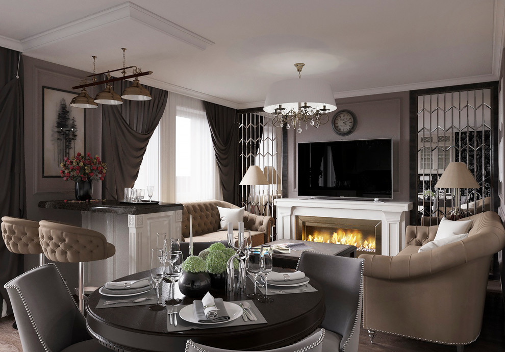 Гостиная в стиле ар-деко