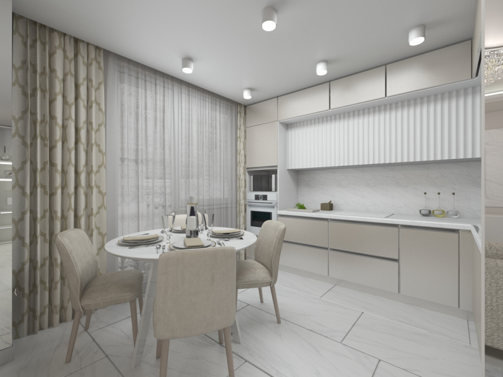 Современный интерьер в светлых тонах