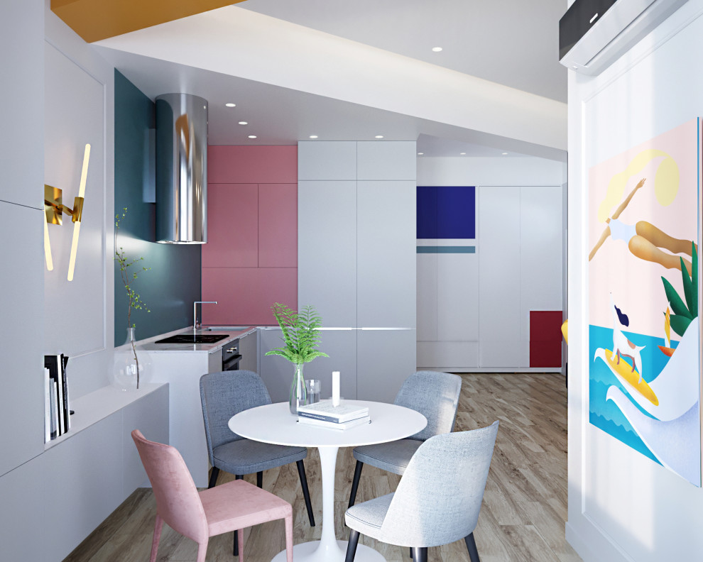 Яркий интерьер квартиры 48кв.м.