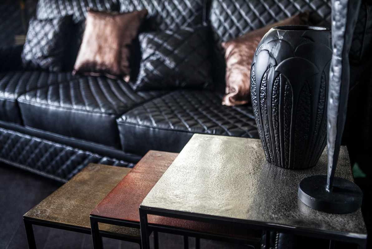 Реализованный интерьер квартиры "Брутальный лоск"