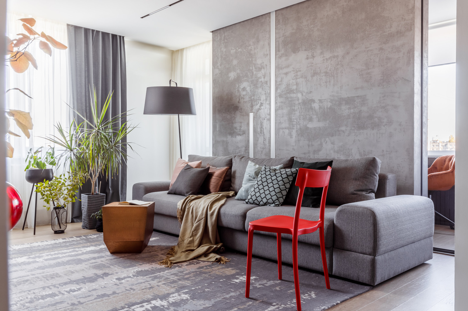 Квартира с цветными акцентами