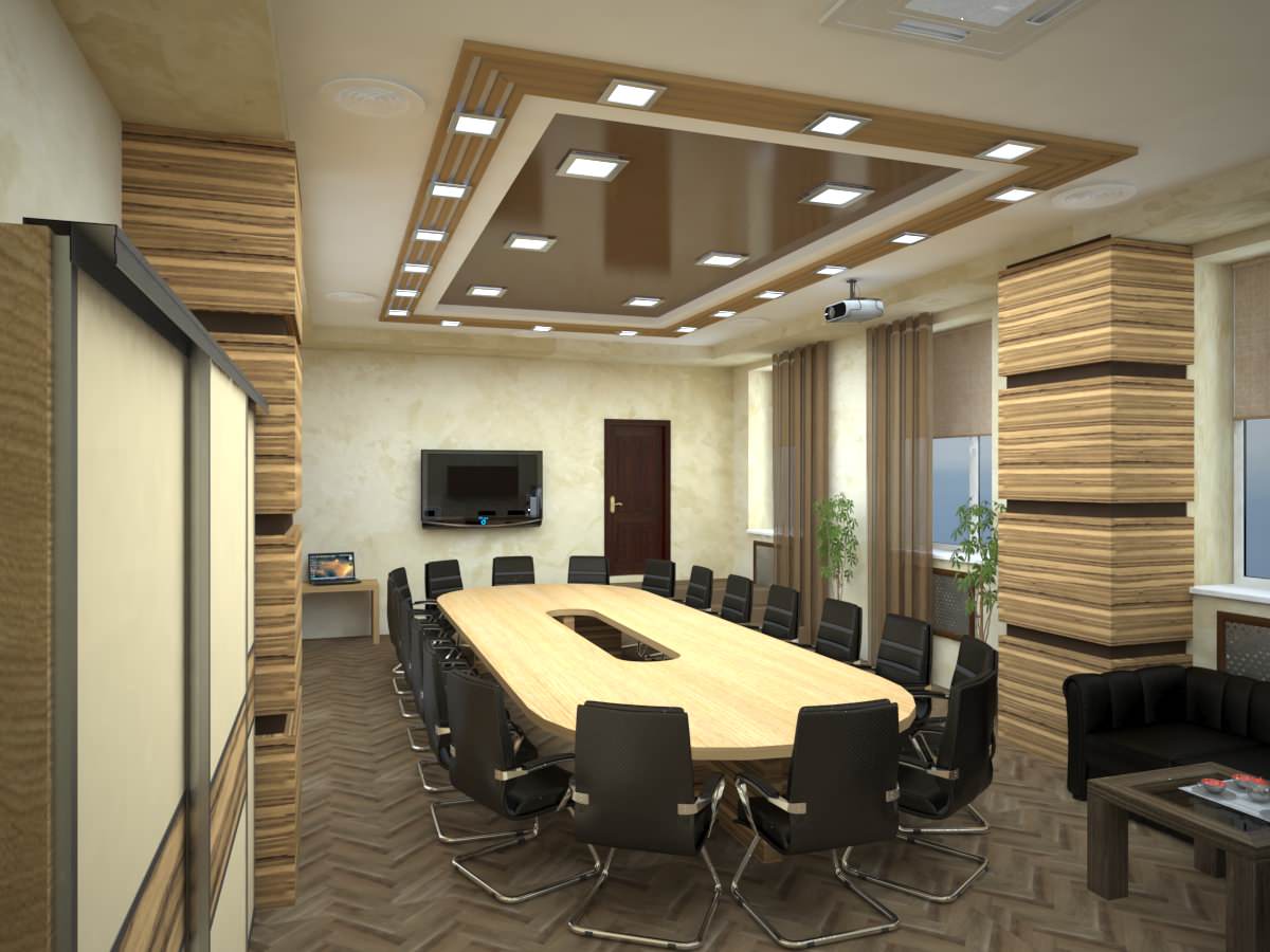 Обложка проекта: Конференц зал на заводе АТИ