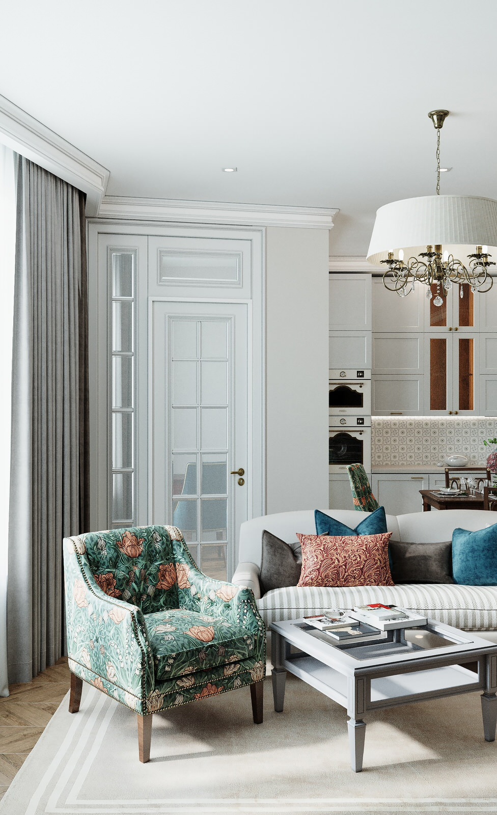 Обложка проекта: Квартира в классическом стиле