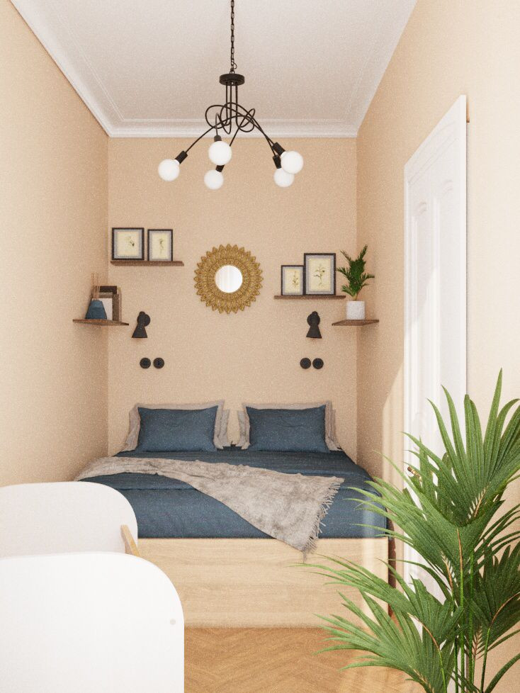 Дизайн-проект трехкомнатной квартиры 53 квм.