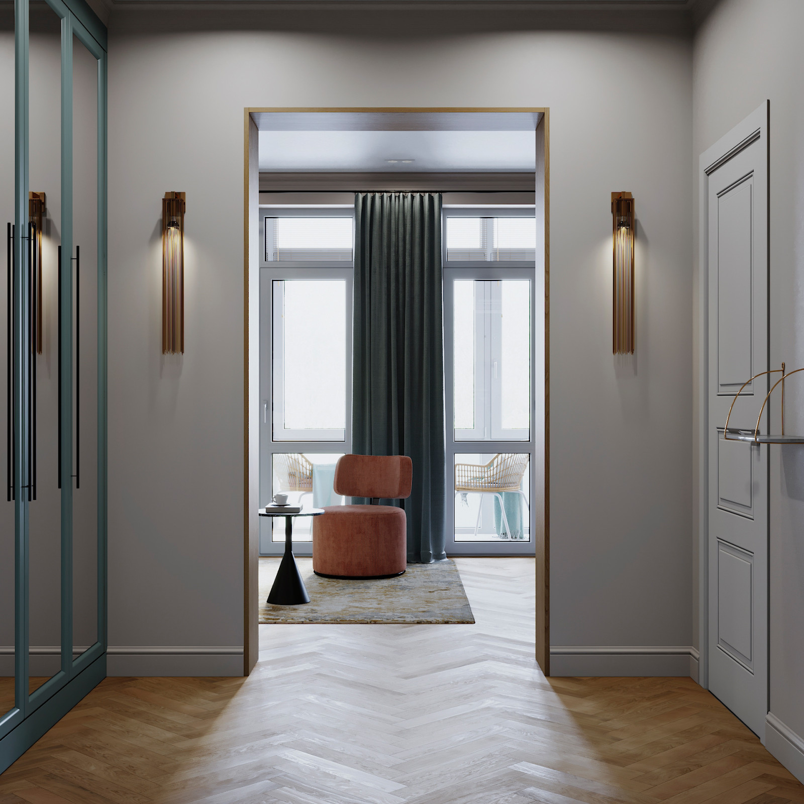 Двухкомнатная квартира для девушки с нотками Востока