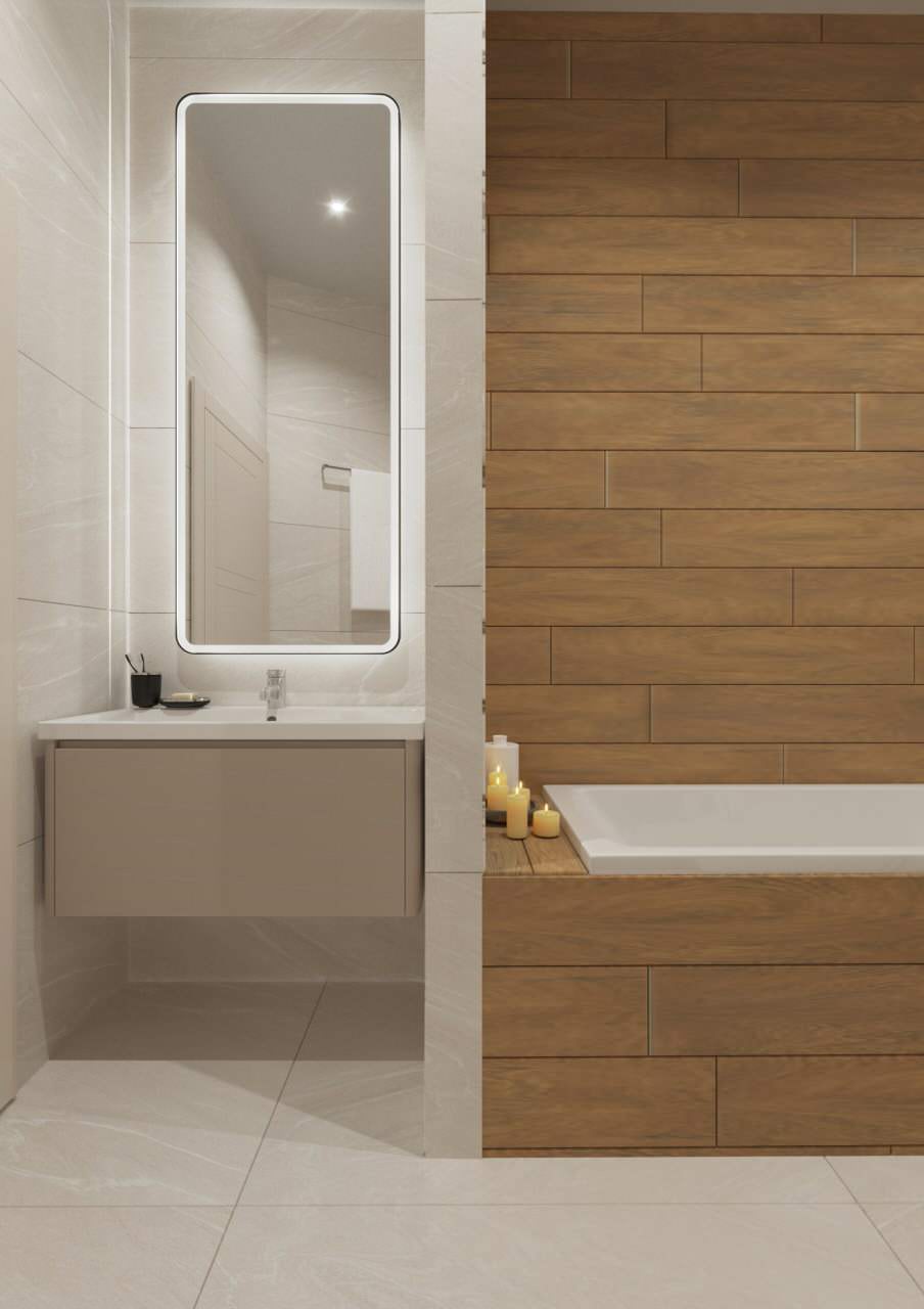 Apartment in a new house