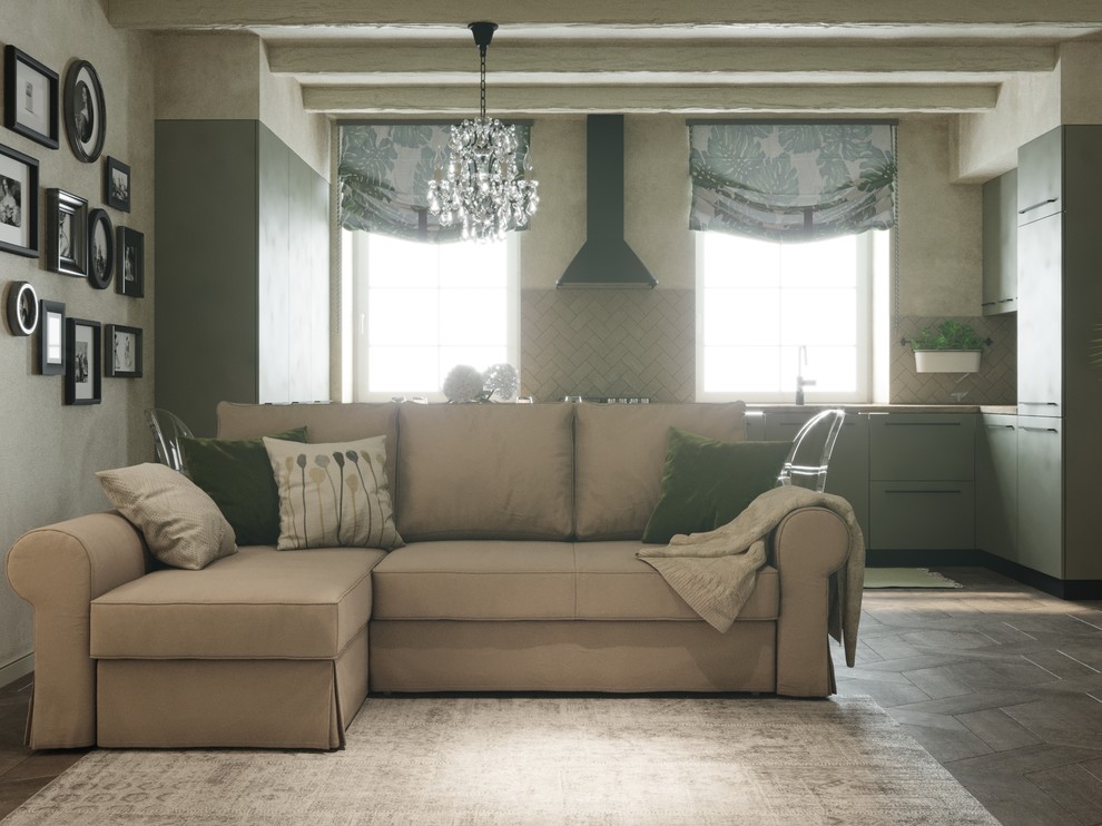 Визуализация  гостинной таунхауз жк "Орловъ"