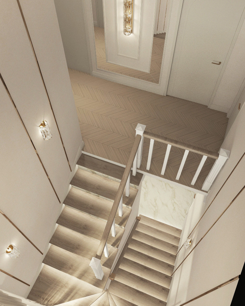 Двухэтажный дом в современной классике