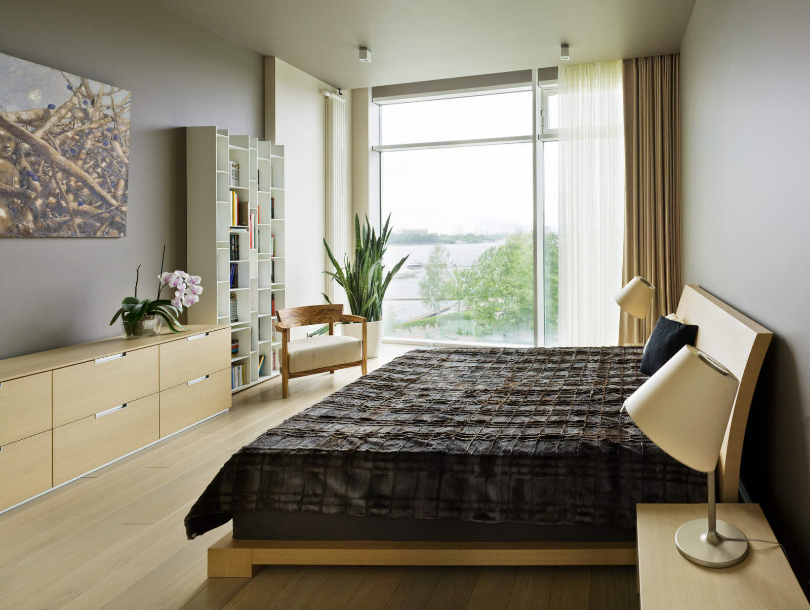 Спальня. Квартира в ЖК Город Яхт 2