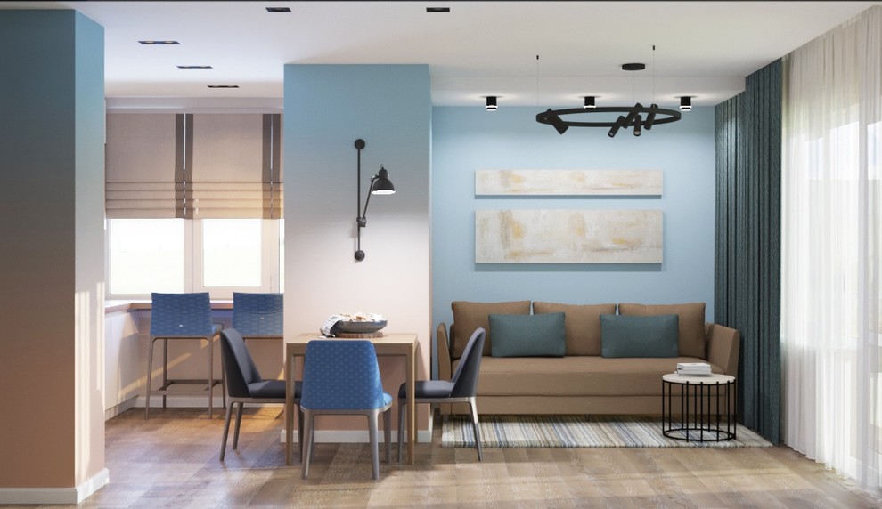 Дизайн проект 2к кв 55 м2 в ЖК Дыхание