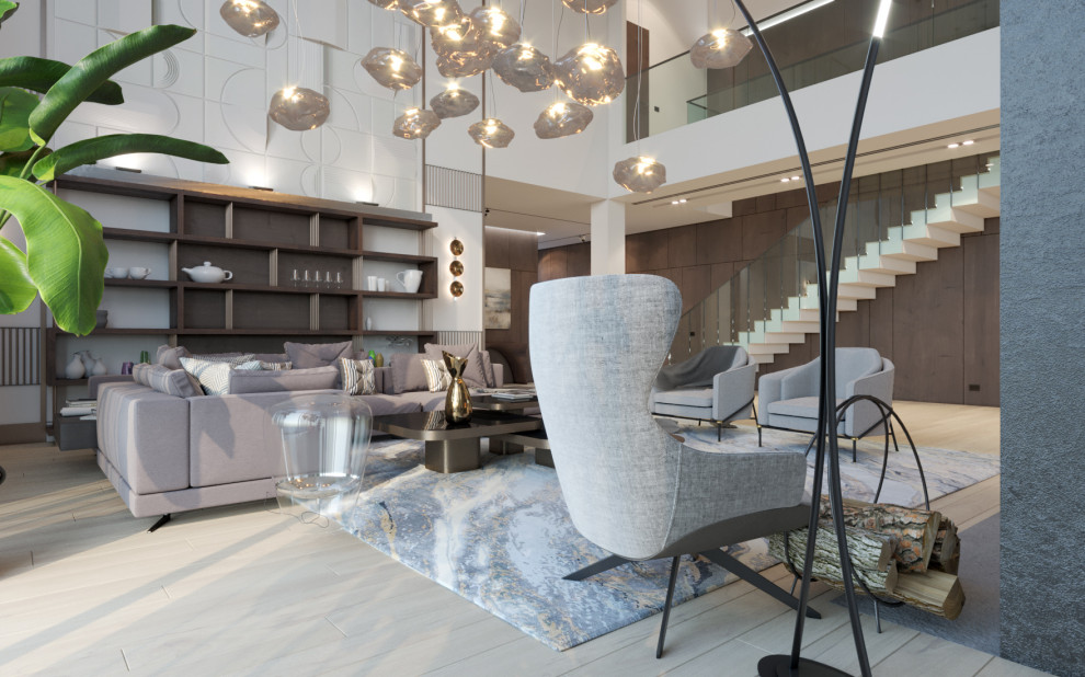 Гостиная в загородном доме