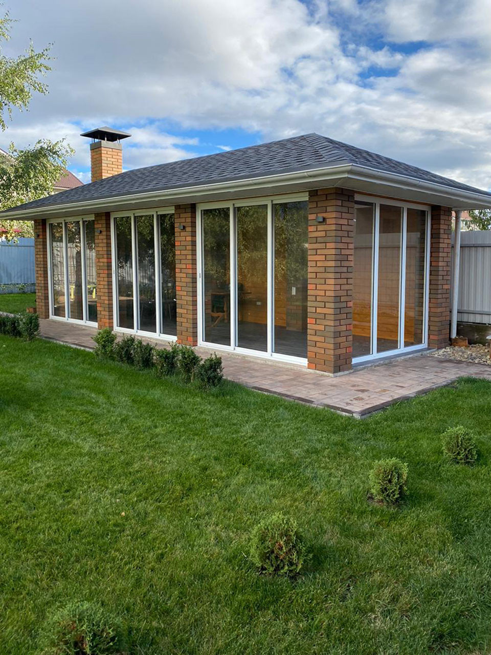 Остекление беседки