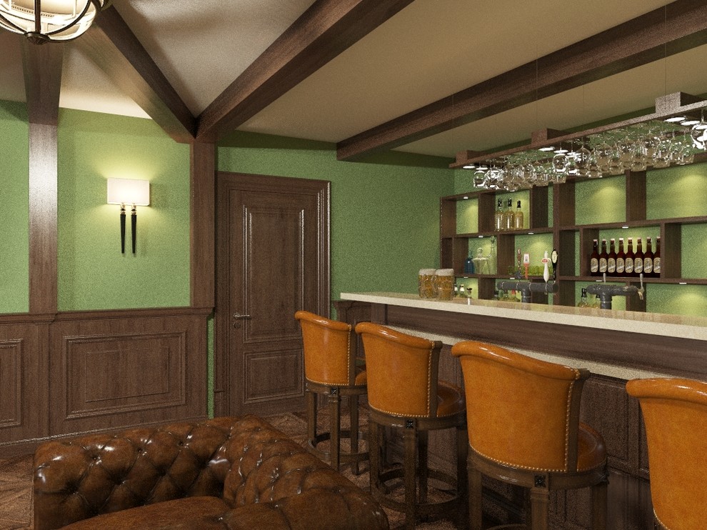 Комната отдыха в стиле английского паба