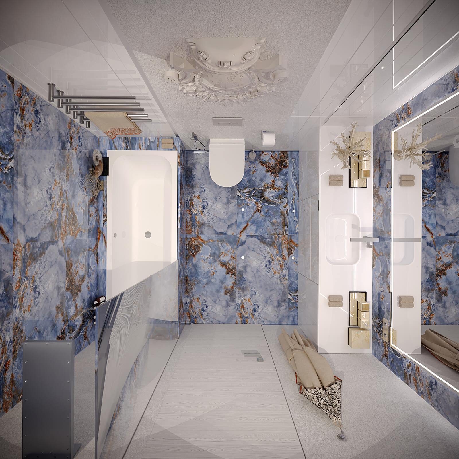 Голубая ванная