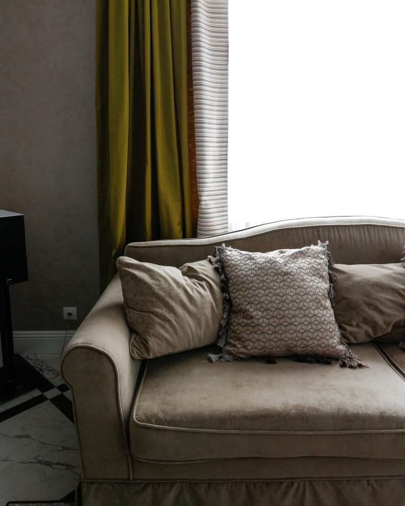 Интерьер двухэтажного дома в пригороде