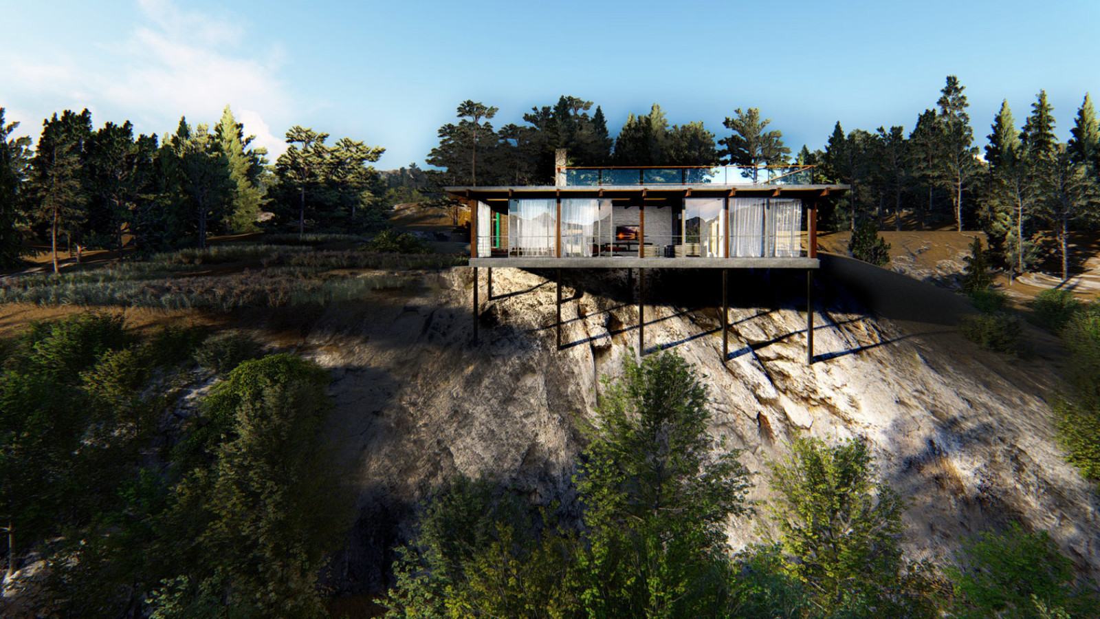 Дом на скале в г. Бахчисарай