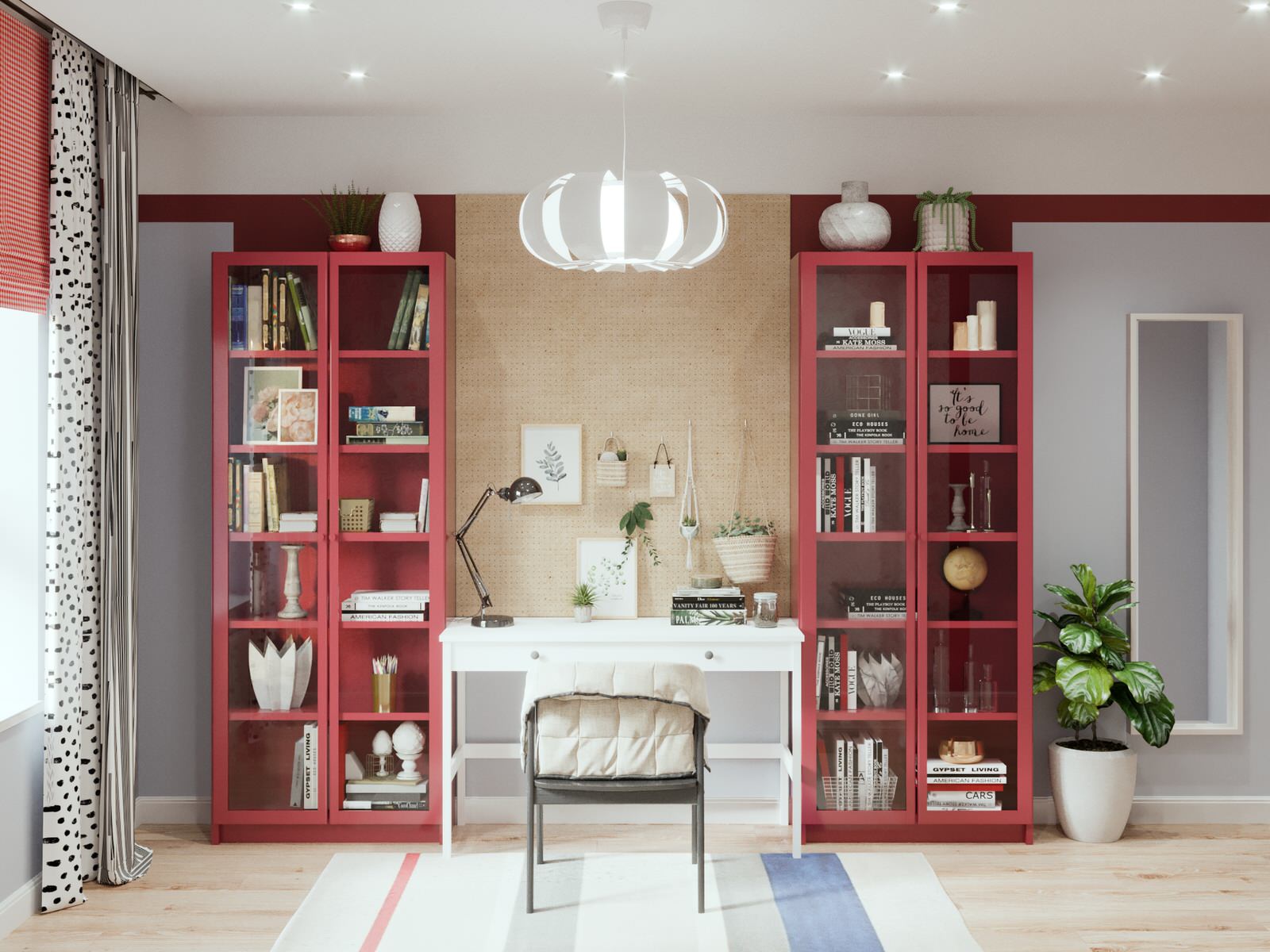 Проект интерьера двухкомнатной квартиры в стиле сканди