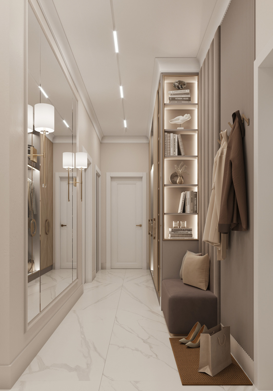 Обложка проекта: "Тёплое какао", квартира в ЖК "Дворянский", 98 м2