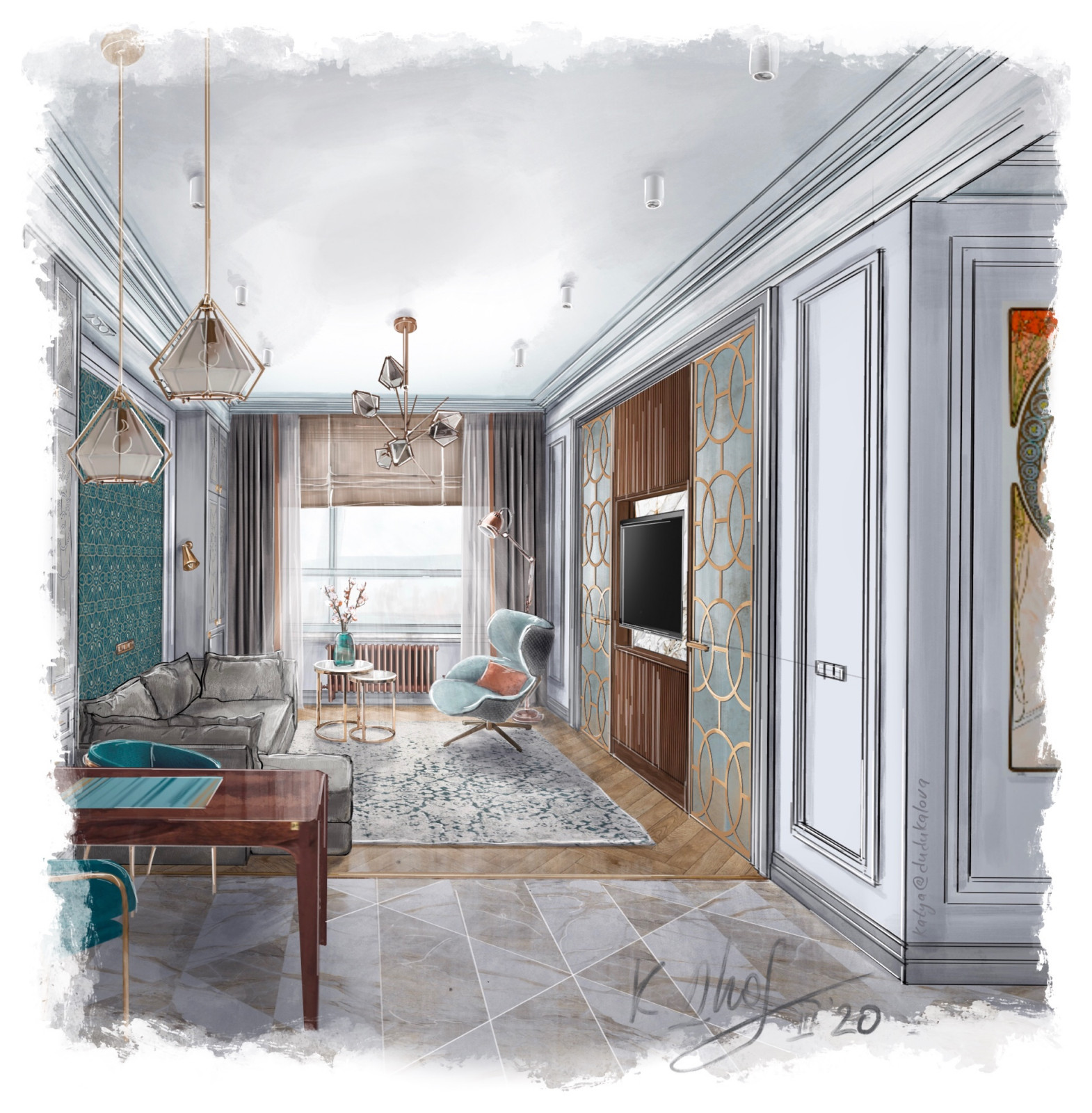 Квартира в Екатеринбурге Arts and Crafts