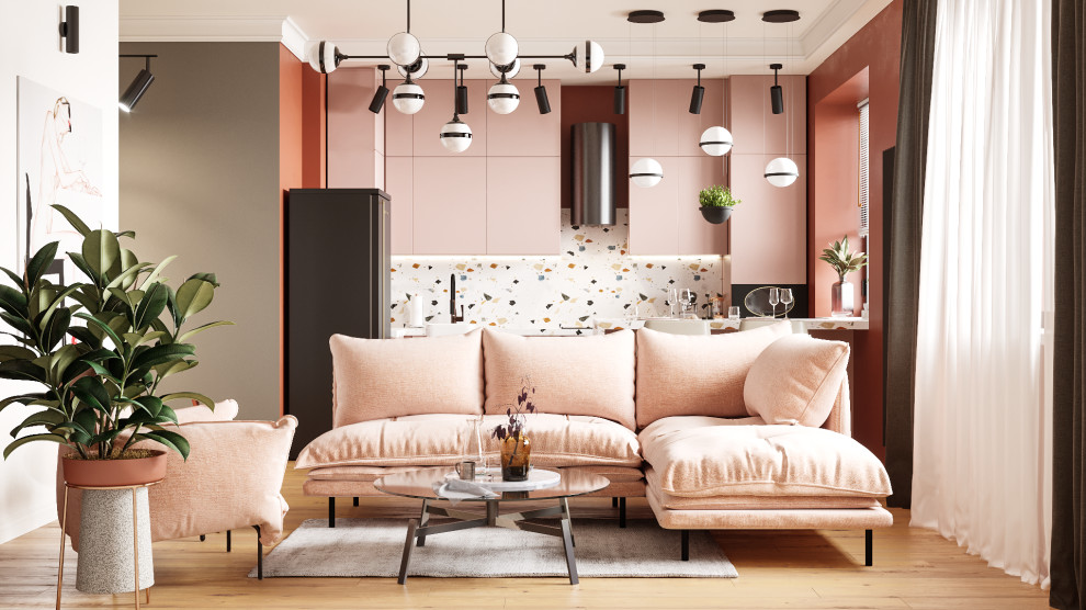 Квартира-полустудия для молодой девушки #oh_stolica