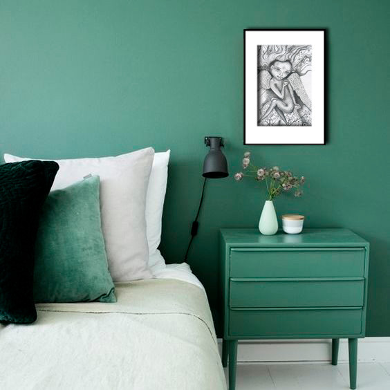 Обложка проекта: Графическая картина для спальной комнаты