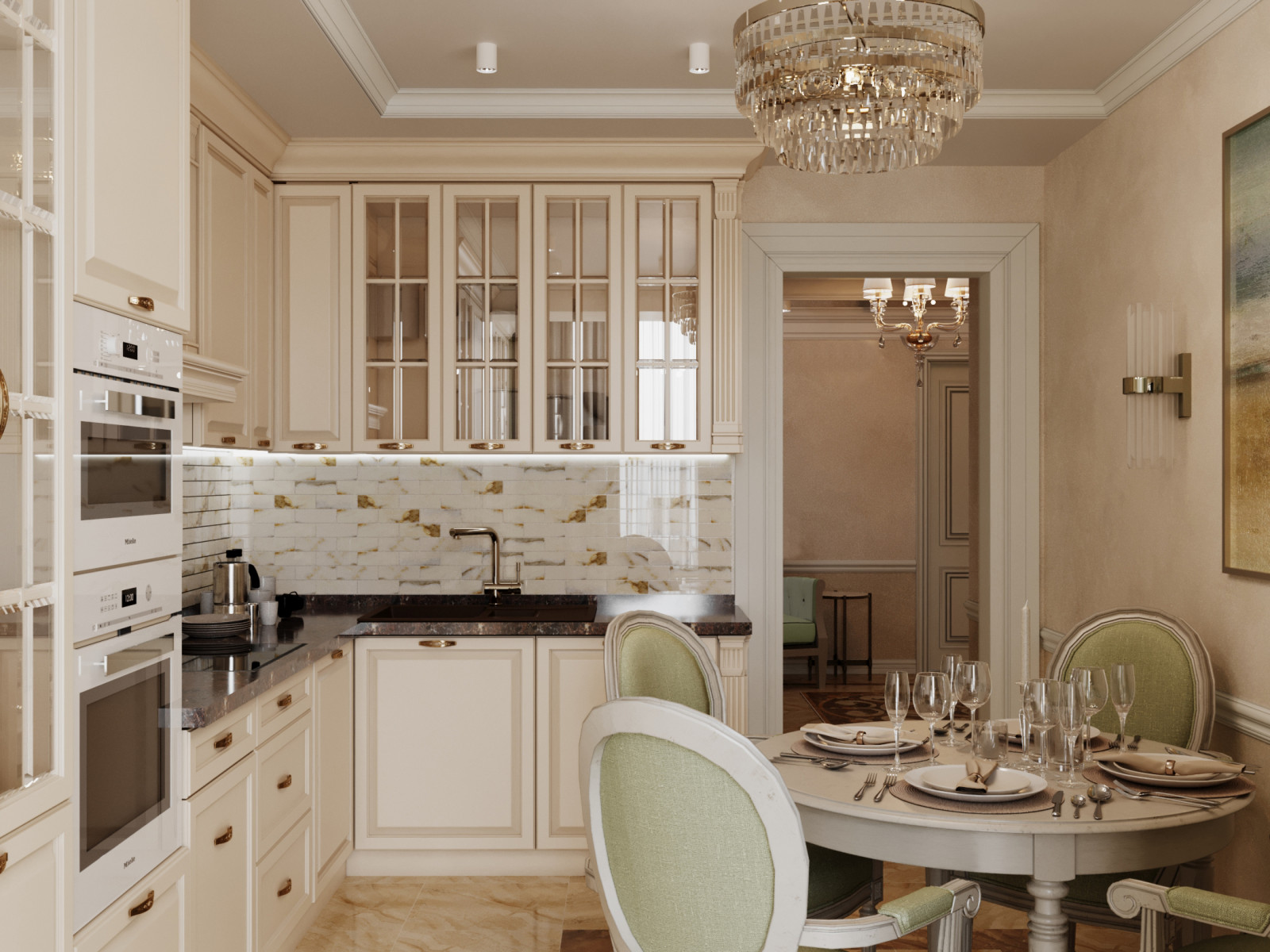 Дизайн квартиры в неоклассическом стиле