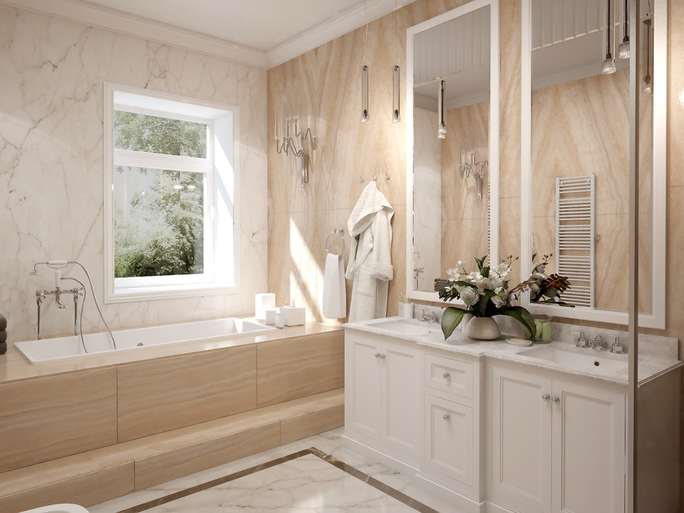 Обложка проекта: Ванная комната в стиле современная классика