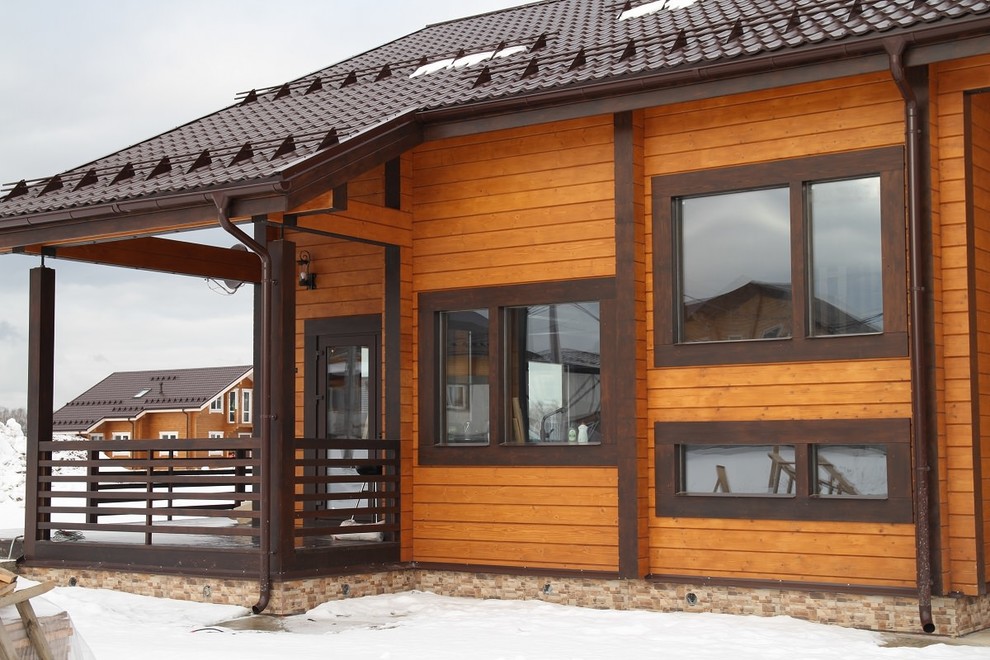 Деревянный дом из клееного бруса 265 метров (СП-265 GOOD WOOD)