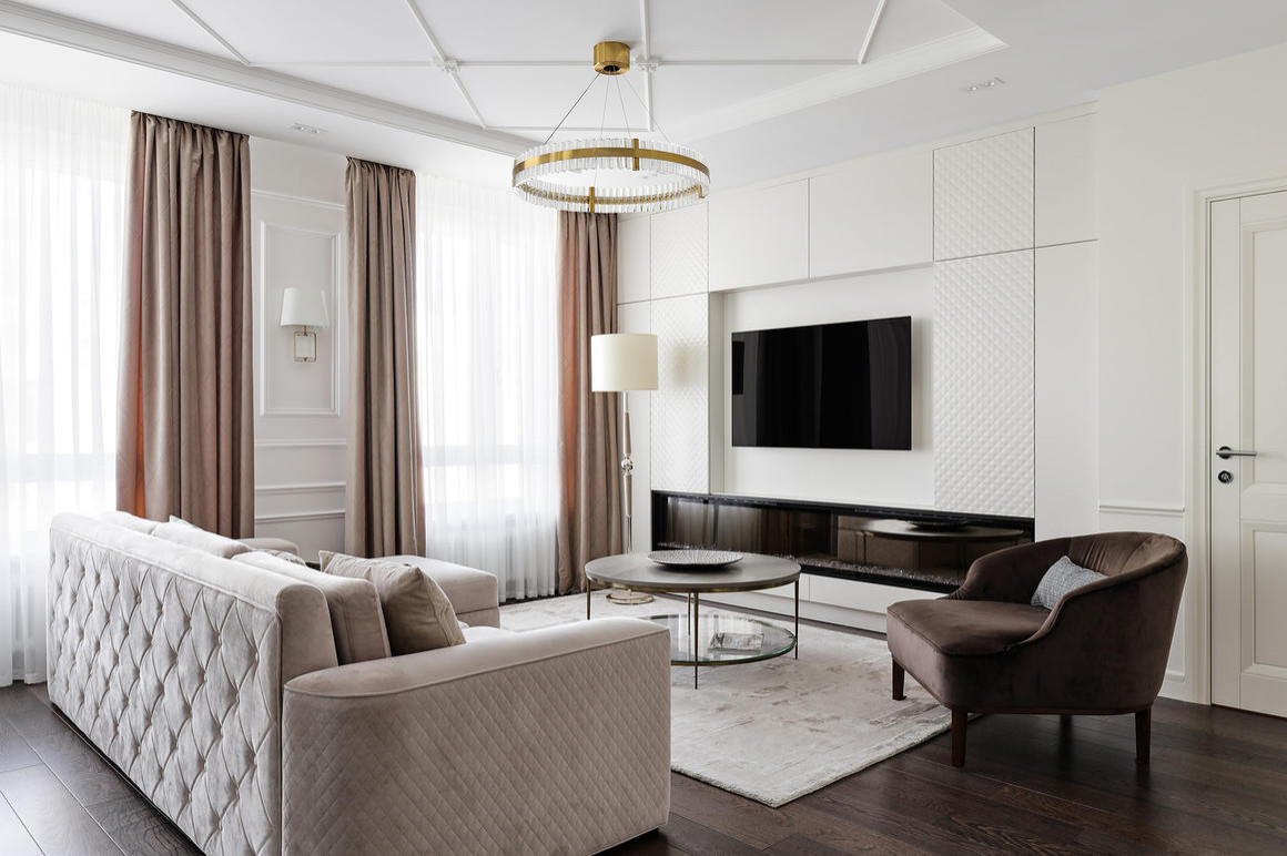 Обложка проекта: Объединение двух квартир 200 м2 в стиле неоклассика- ЖК Легенда Дальневосточного