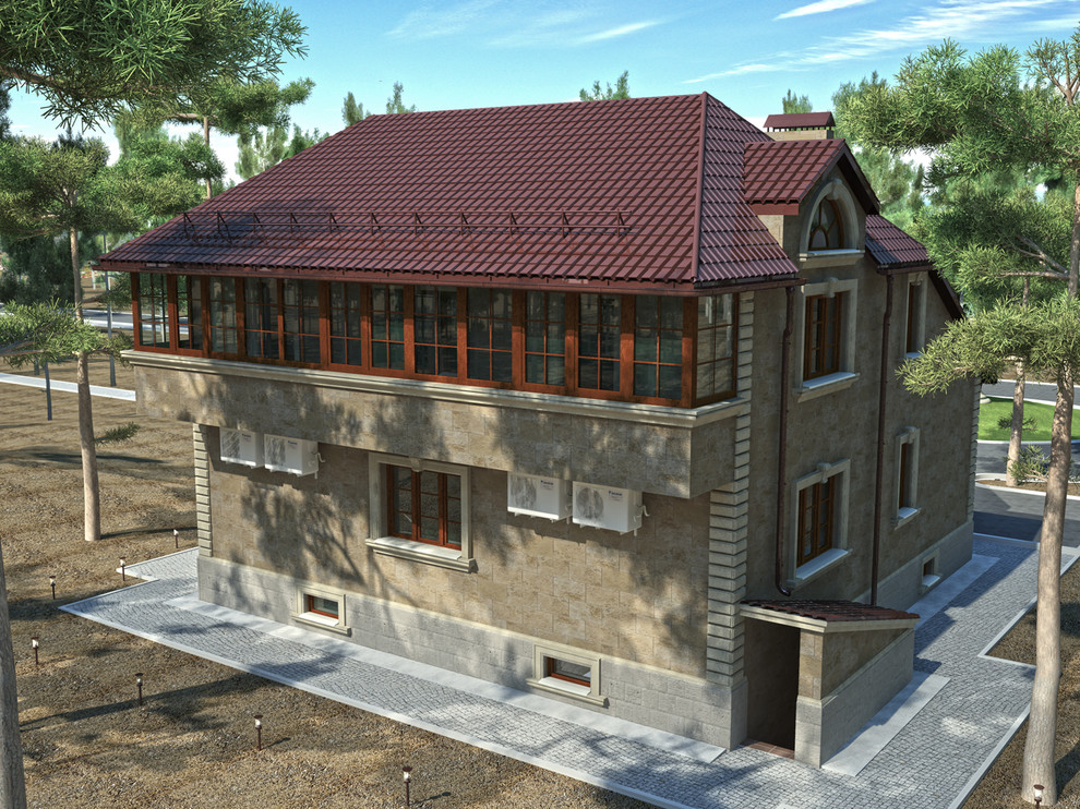 Обложка проекта: Загородный дом в хвойном лесу