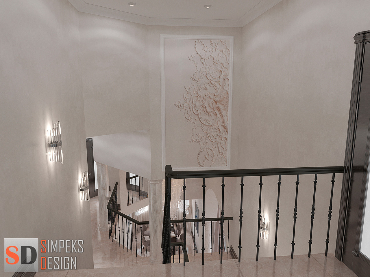 Декоративное панно на стене