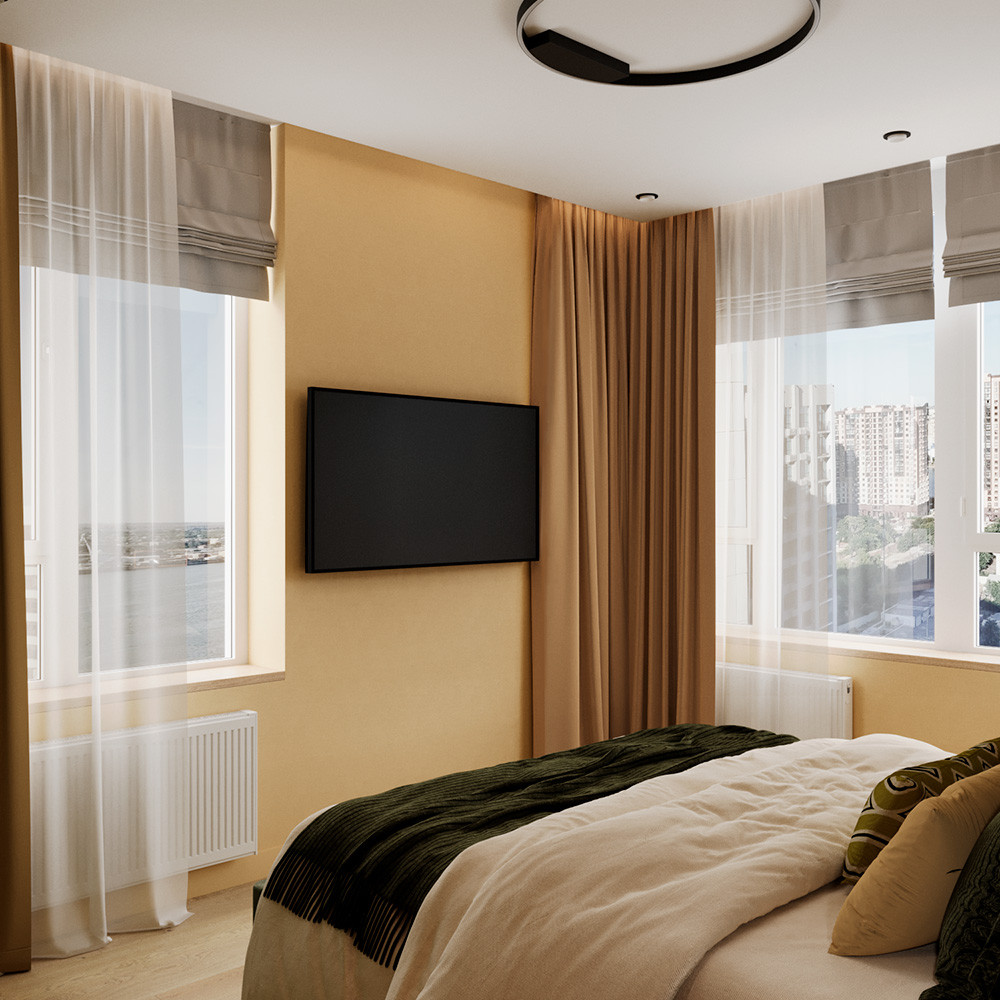 Евро трехкомнатная квартира в современном стиле ЖК Атмосфера