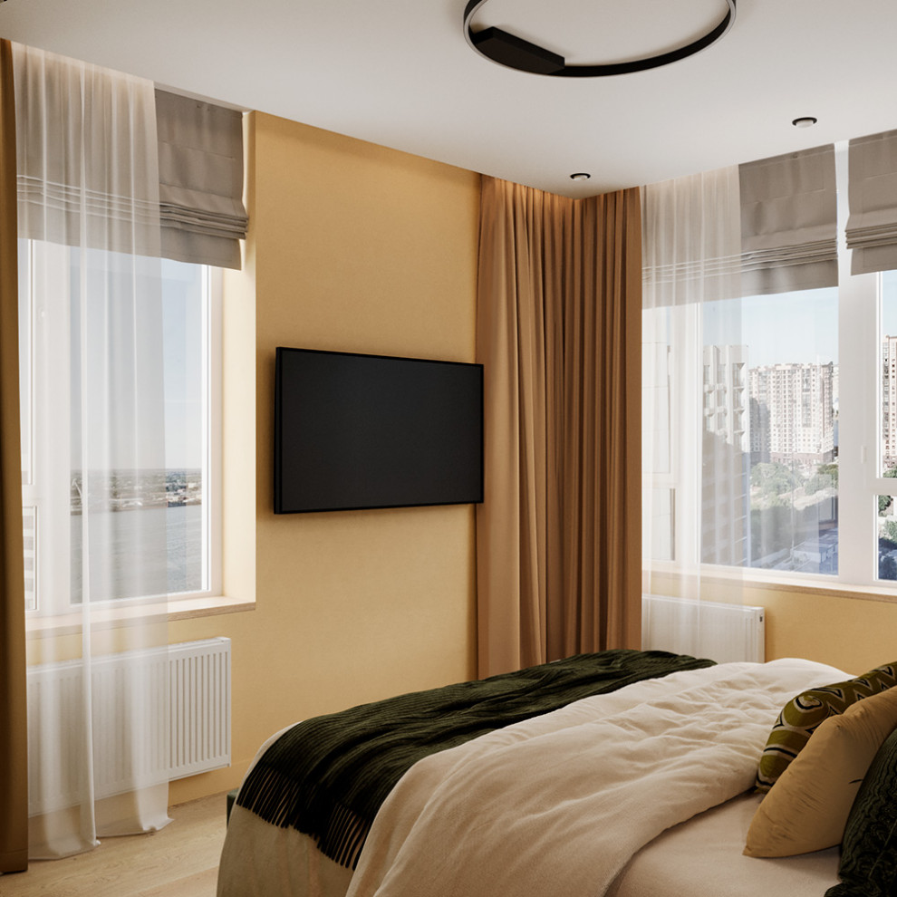 Евро трехкомнатная квартира в современном стиле ЖК Атмосфера