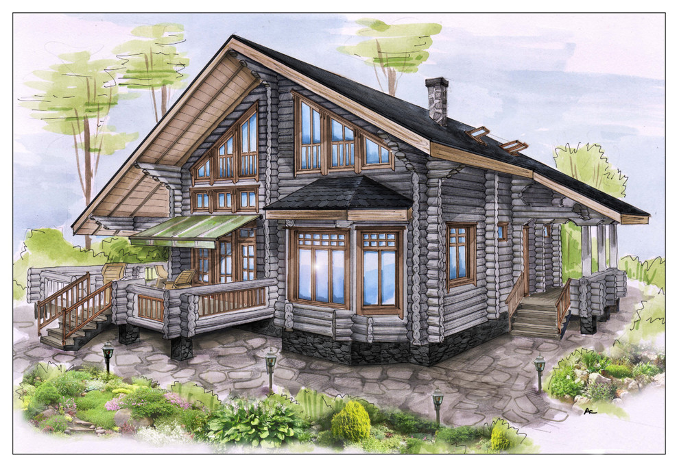 Обложка проекта: Houzz in Aprelevka, Moscow.