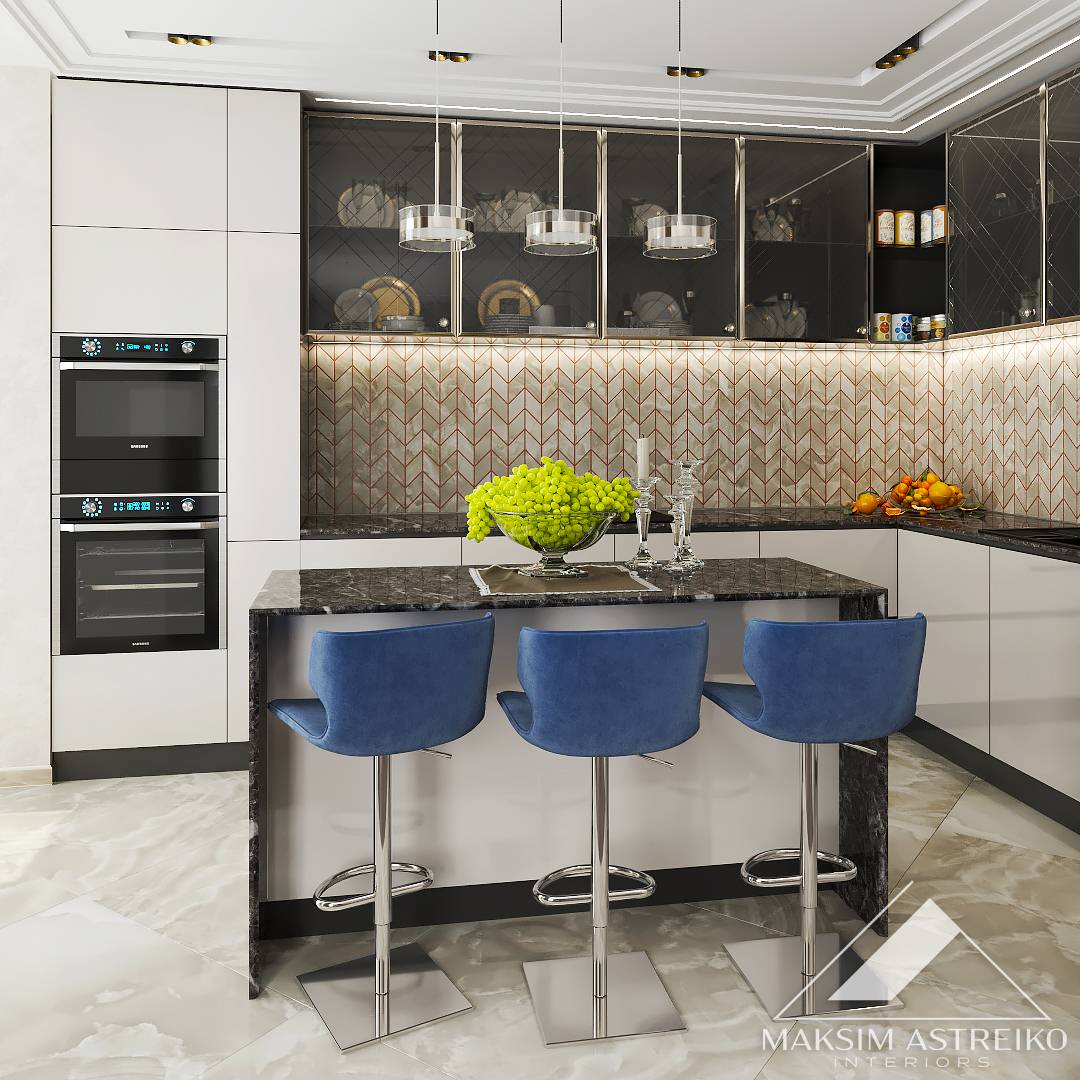 Современный интерьер с элементами арт деко