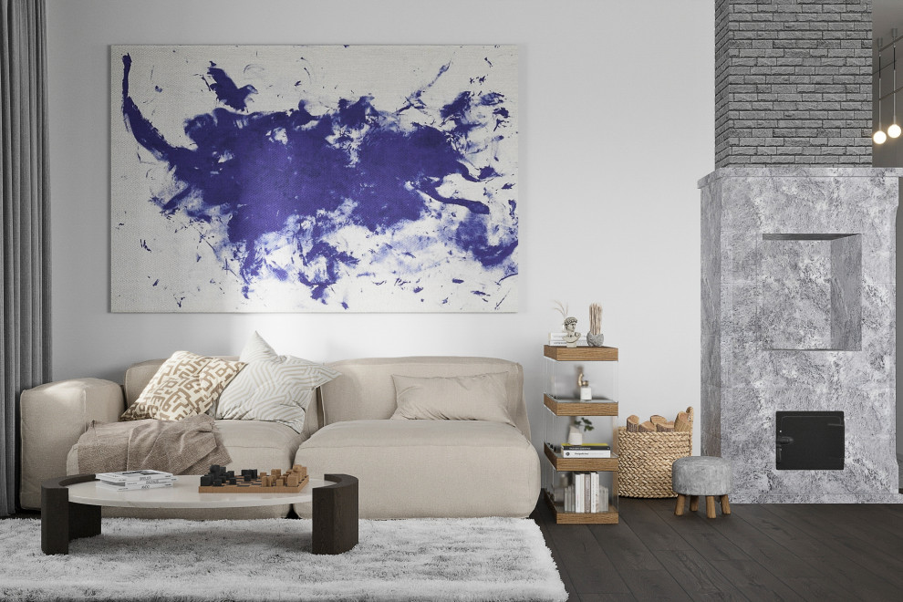 Обложка проекта: 3d-визуализация гостиной