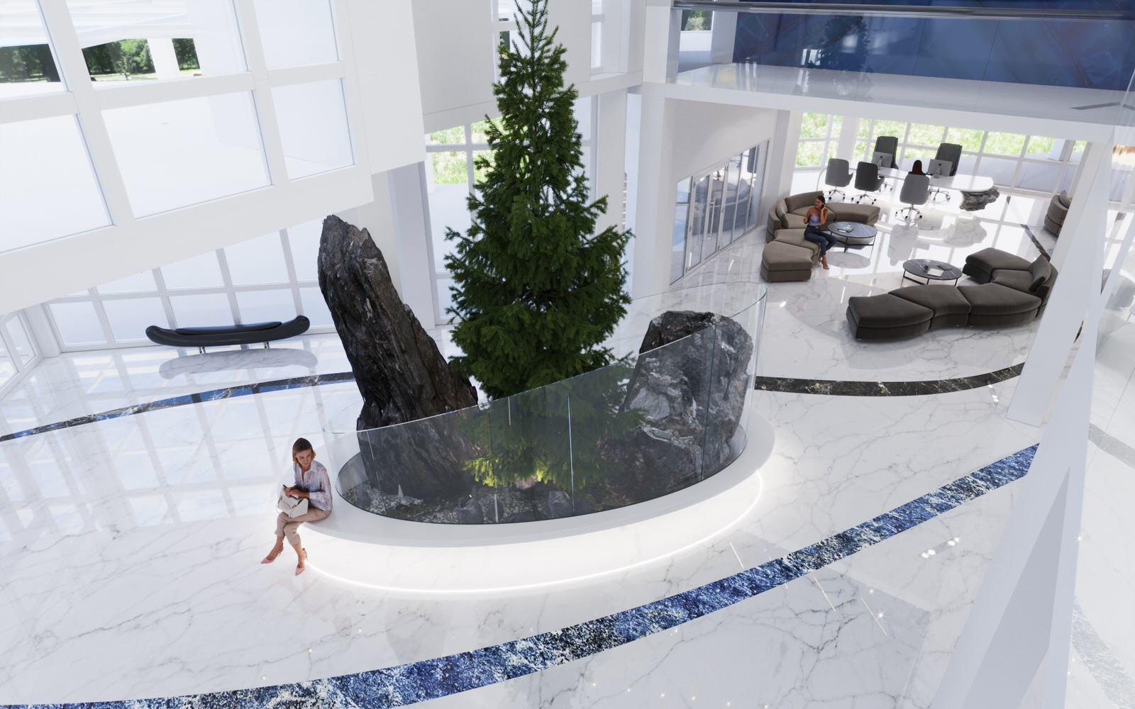 Обложка проекта: Концепция холла общественного здания