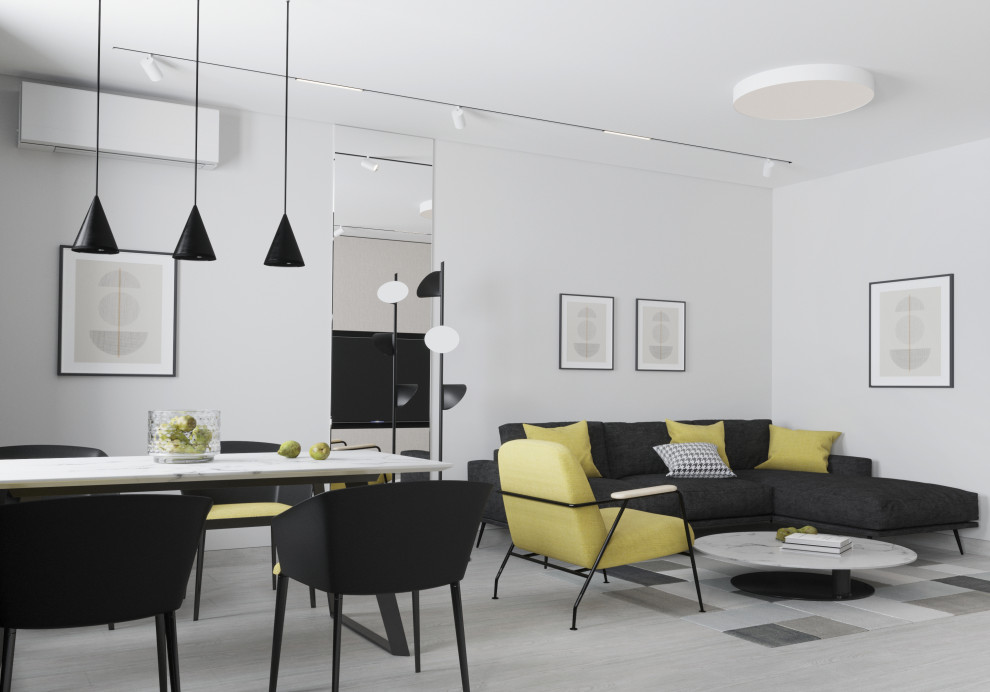 Квартира в монохромной гамме