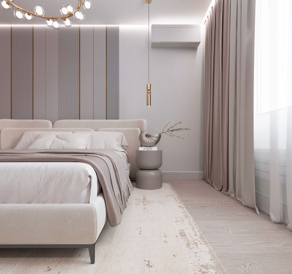 Обложка проекта: Дизайн-проект спальни для молодой семьи из Москвы.