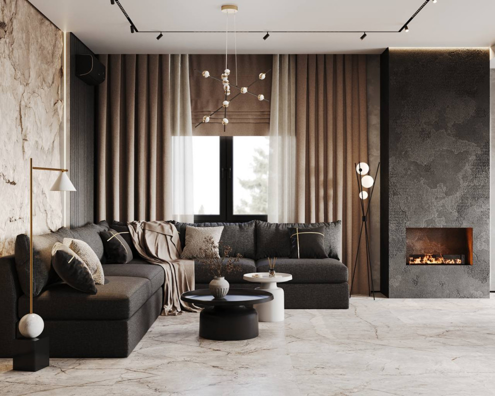 "Дом для двоих", частный дом, представлена входная группа и кухня- гостиная.