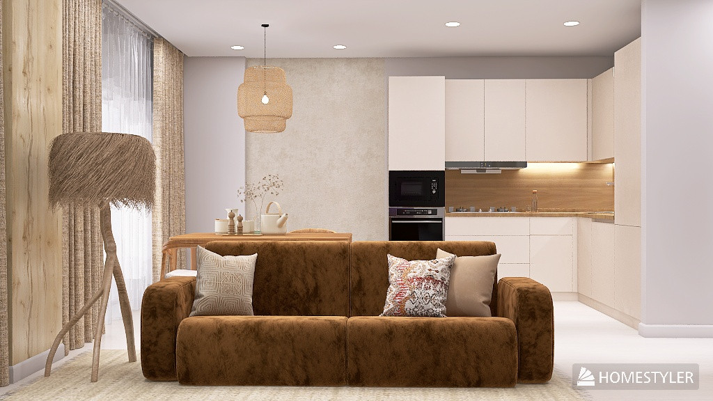 Обложка проекта: Кухня-гостиная СОВРЕМЕННАЯ